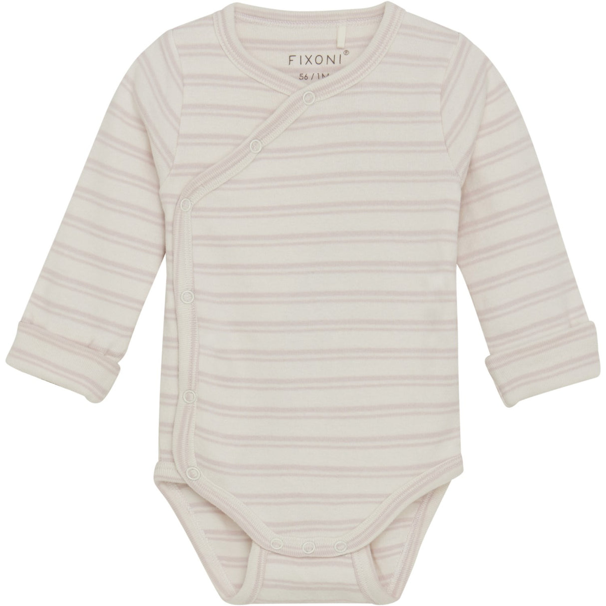 FIXONI Hushed Violet Wrap Bodysuit LS Rib