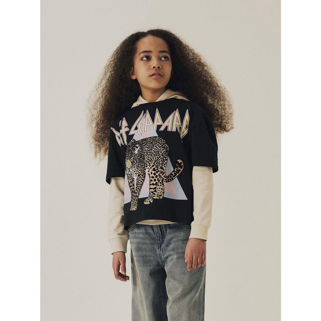 Name It Black Jikki Def Leppard T-Shirt