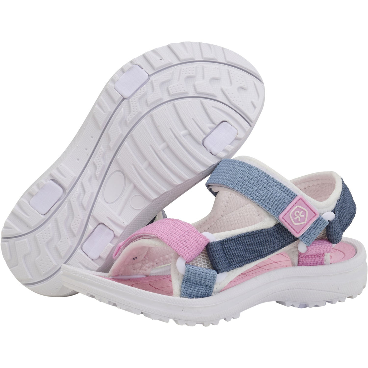 Color Kids Orchid Colorblock Sandals W. Velcro