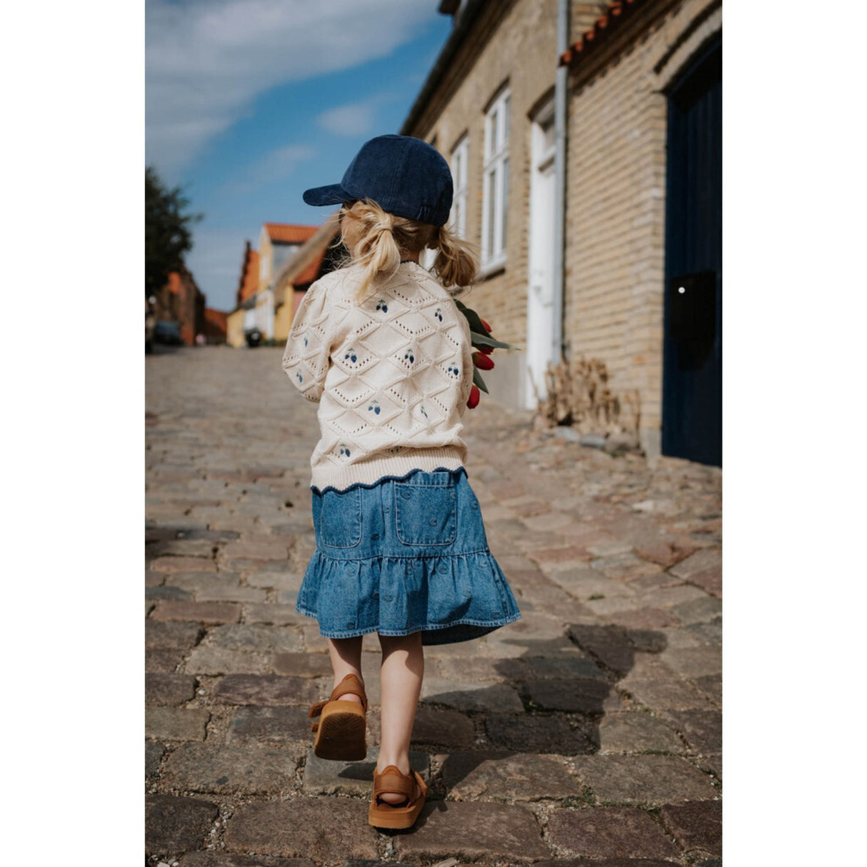 Fliink Light Denim Blue Donna Denim Skirt