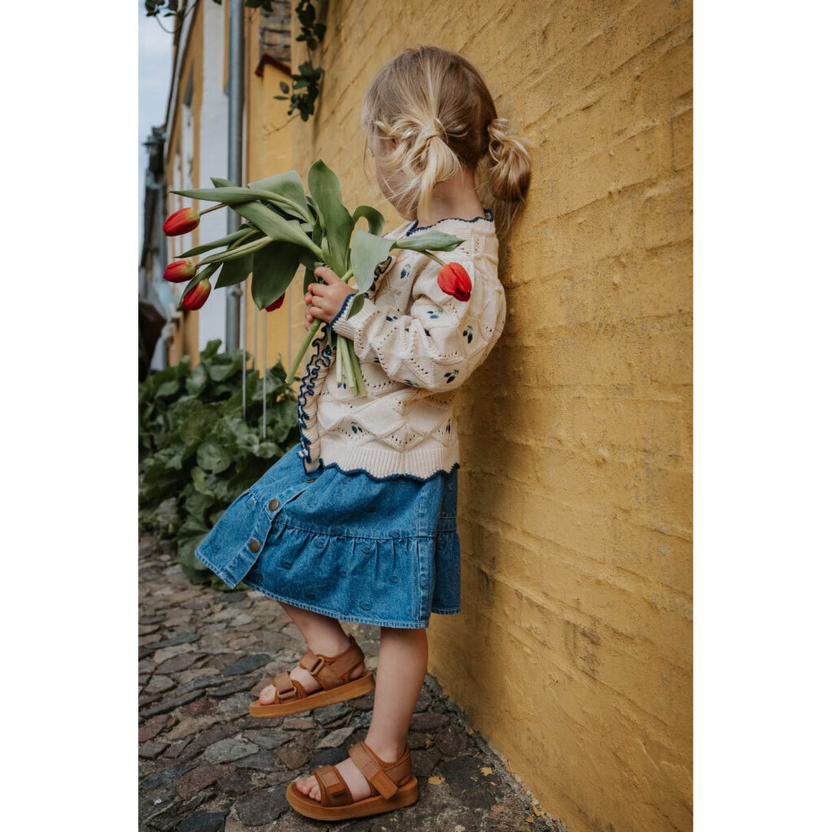 Fliink Light Denim Blue Donna Denim Skirt