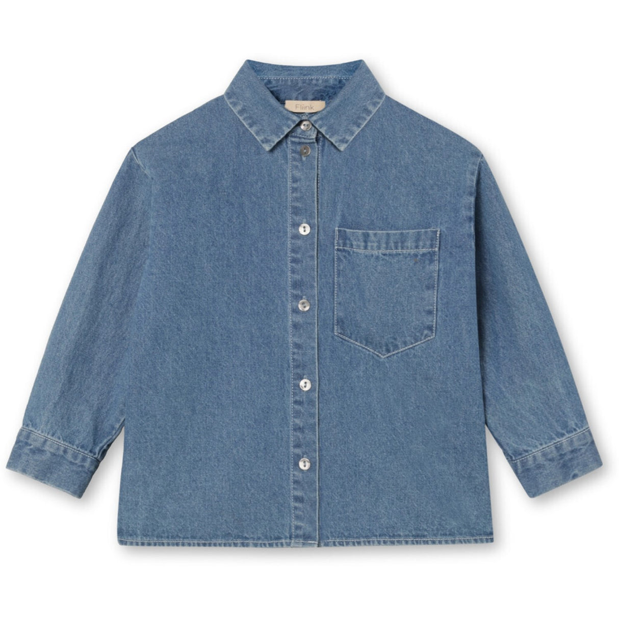 Fliink Light Denim Blue Don Ls Shirt