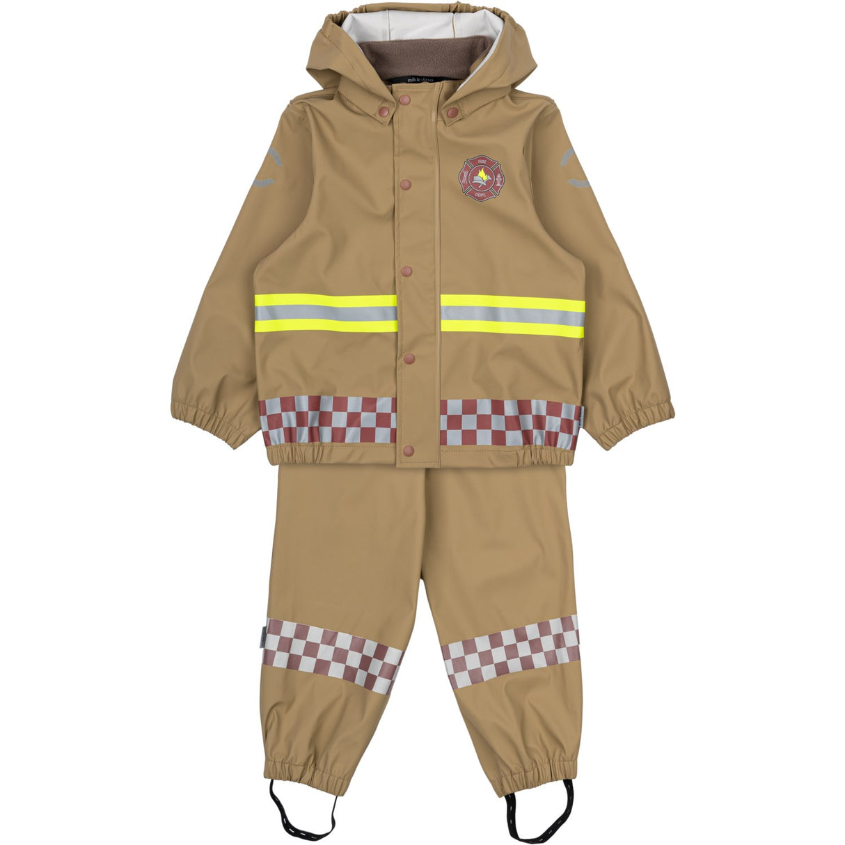 Mikk-Line Kelp Firefighter Suspenders Rain Set
