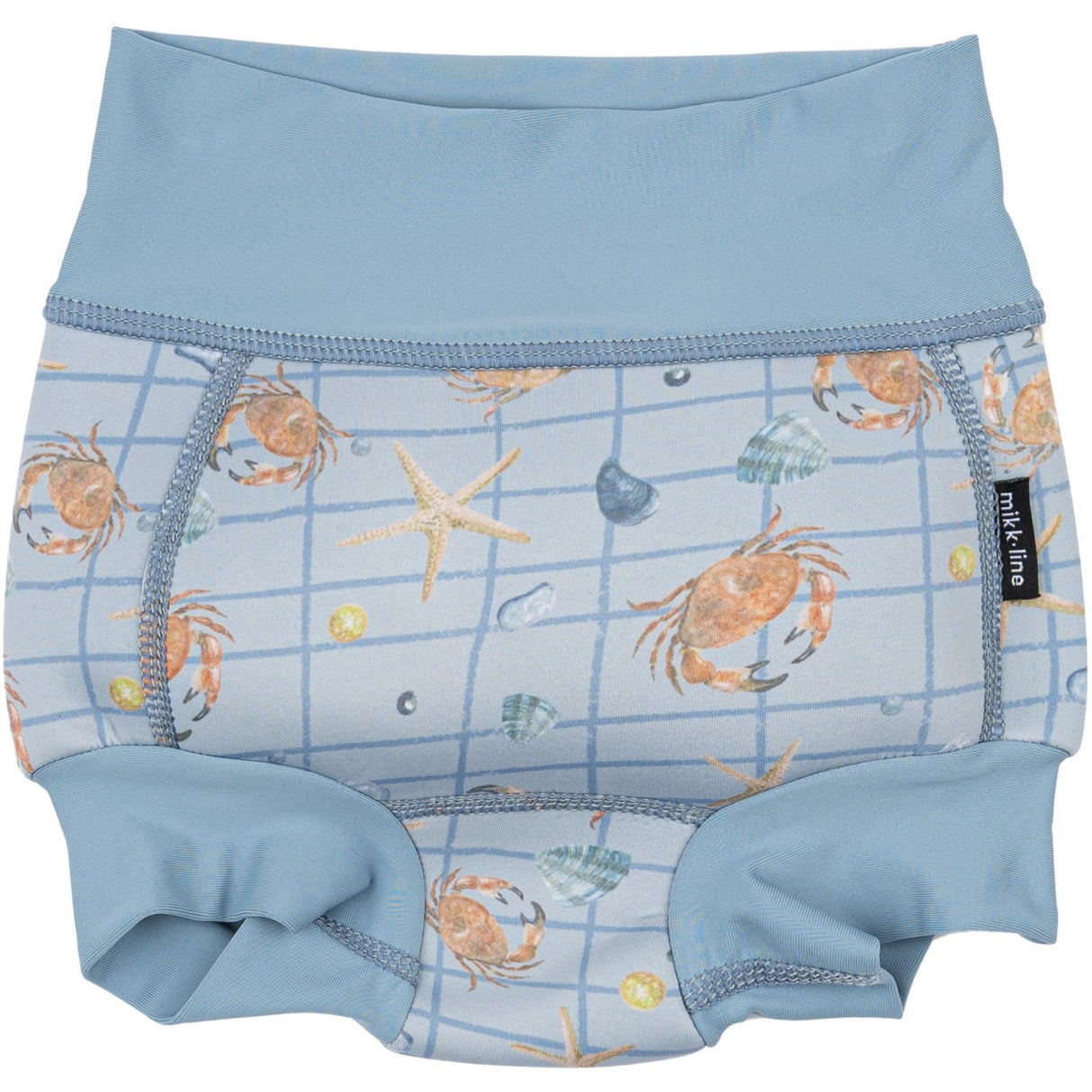 Mikk-Line Faded Denim AOP Baby Swim Pant Recycled