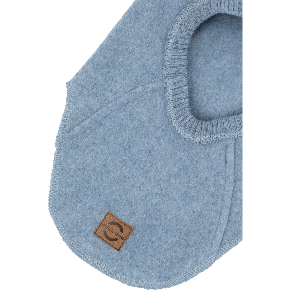 Mikk-Line Faded Denim Melange Cotton Fleece Fullface With Ears