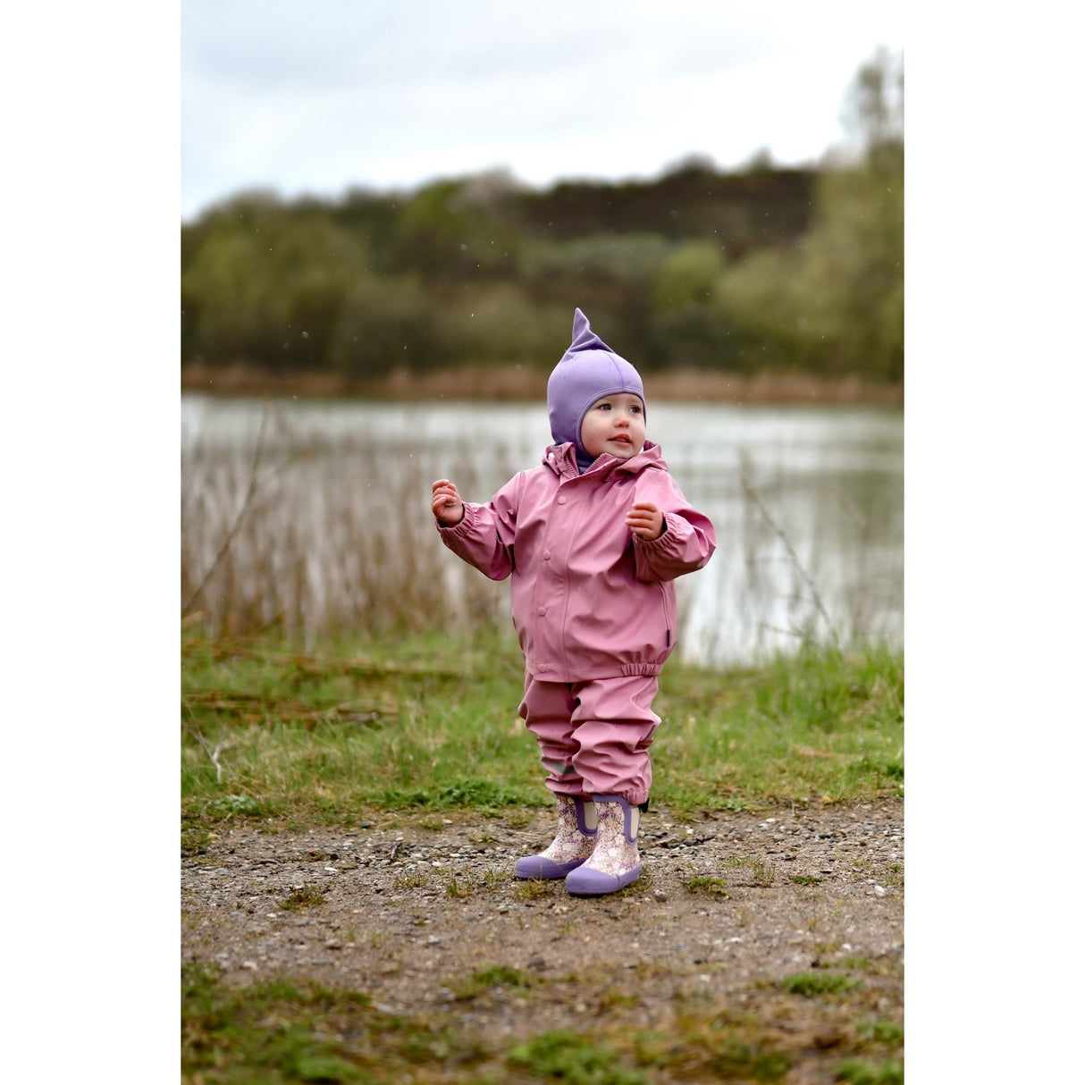 Mikk-Line Lilas Suspenders PU Rain Recycled