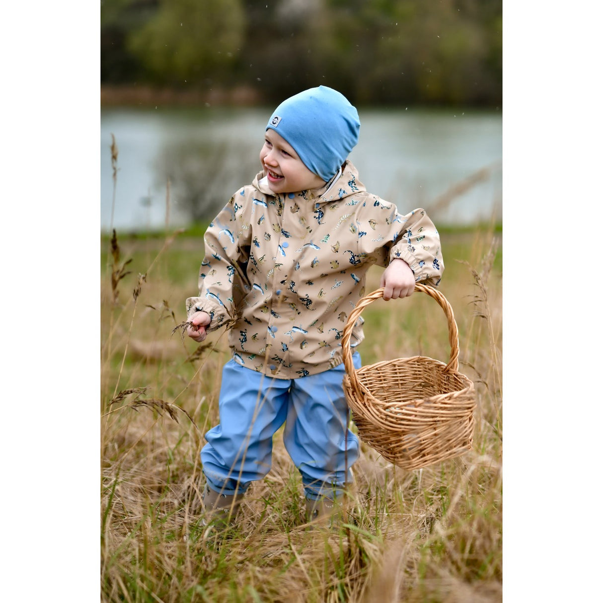 Mikk-Line Faded Denim Solid Viscose Elastane Hat