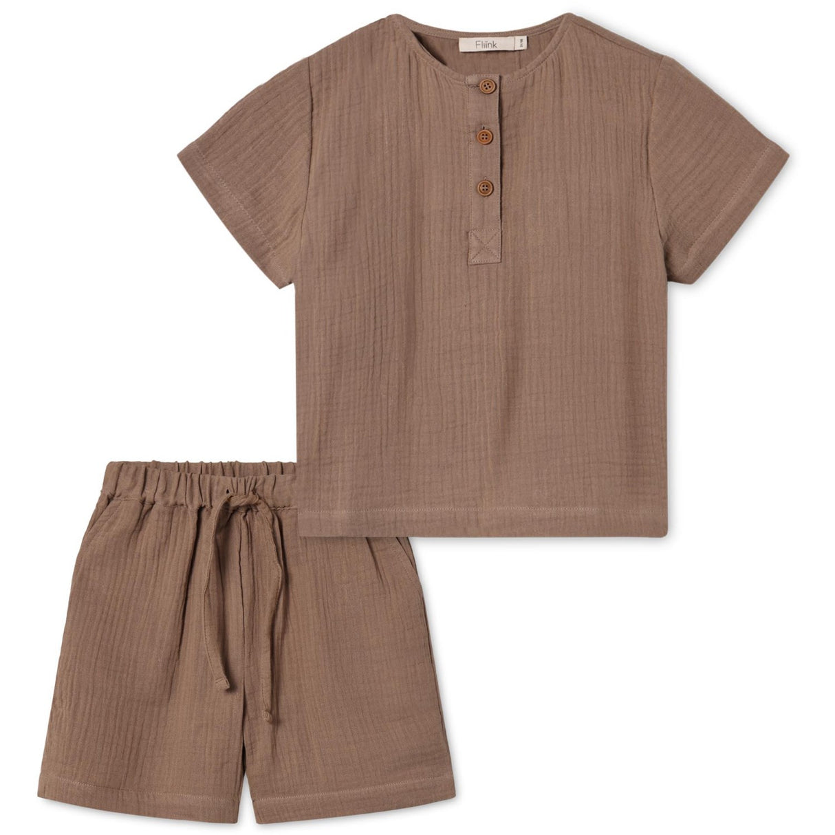 Fliink Pine Bark Cha Cha Shorts Set