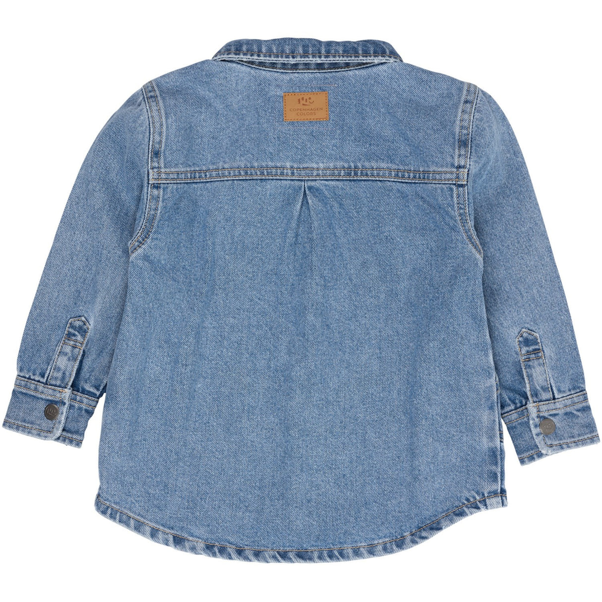 COPENHAGEN COLORS Lt Blue Indigo Washed Organic Jeans Jacket