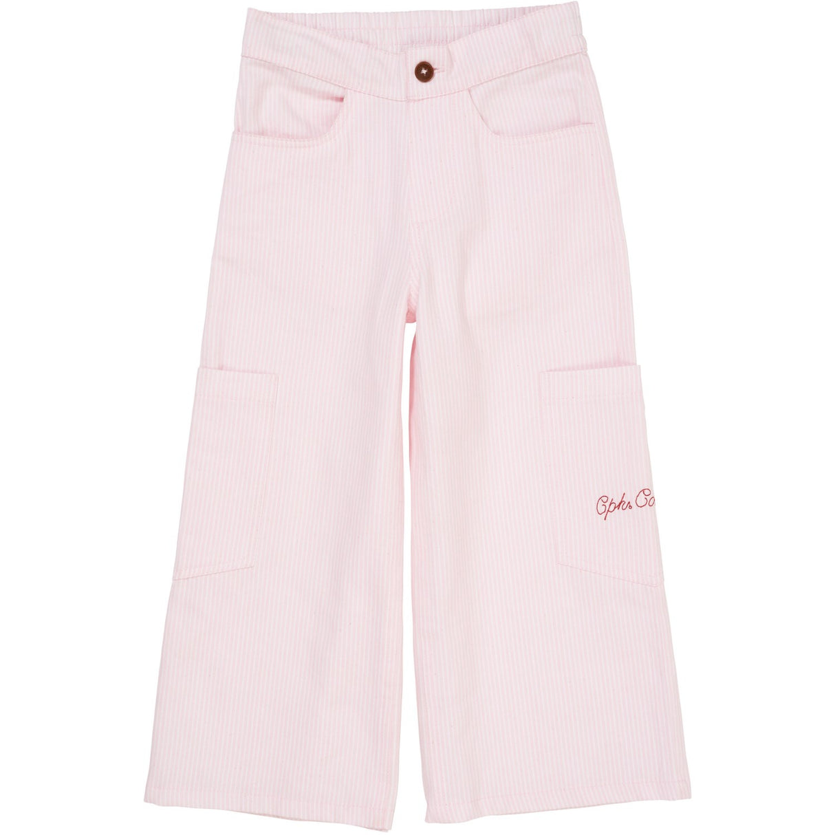 COPENHAGEN COLORS Ballerina Stripe Striped Wide Pants W Pockets