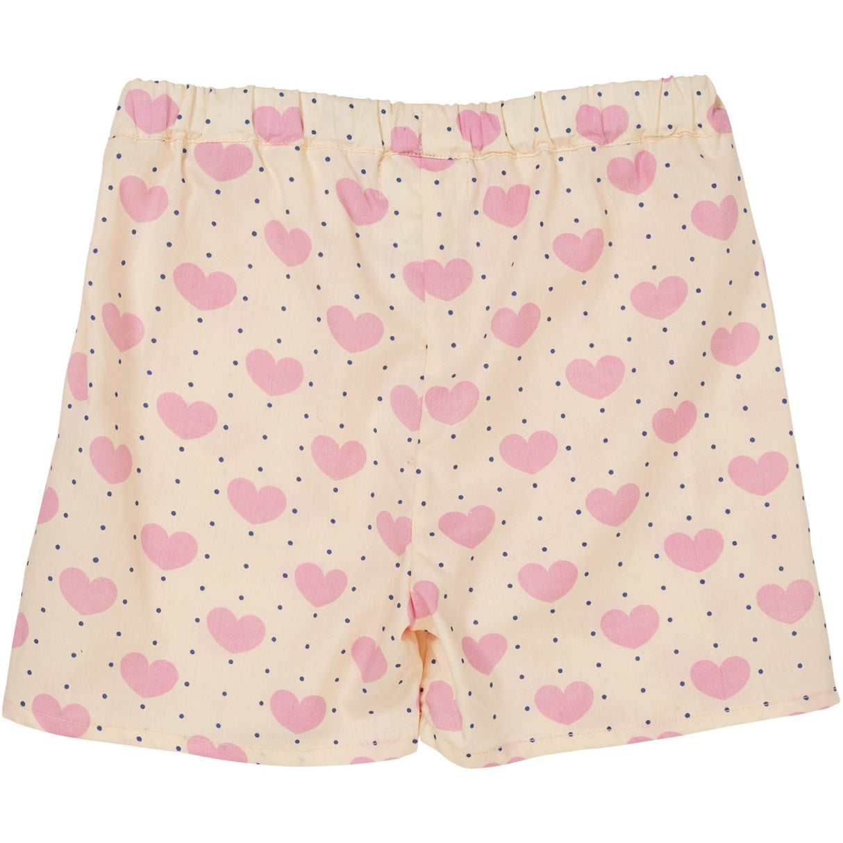COPENHAGEN COLORS Heart Aop Heart & Dots Shorts W Ruffle Pockets
