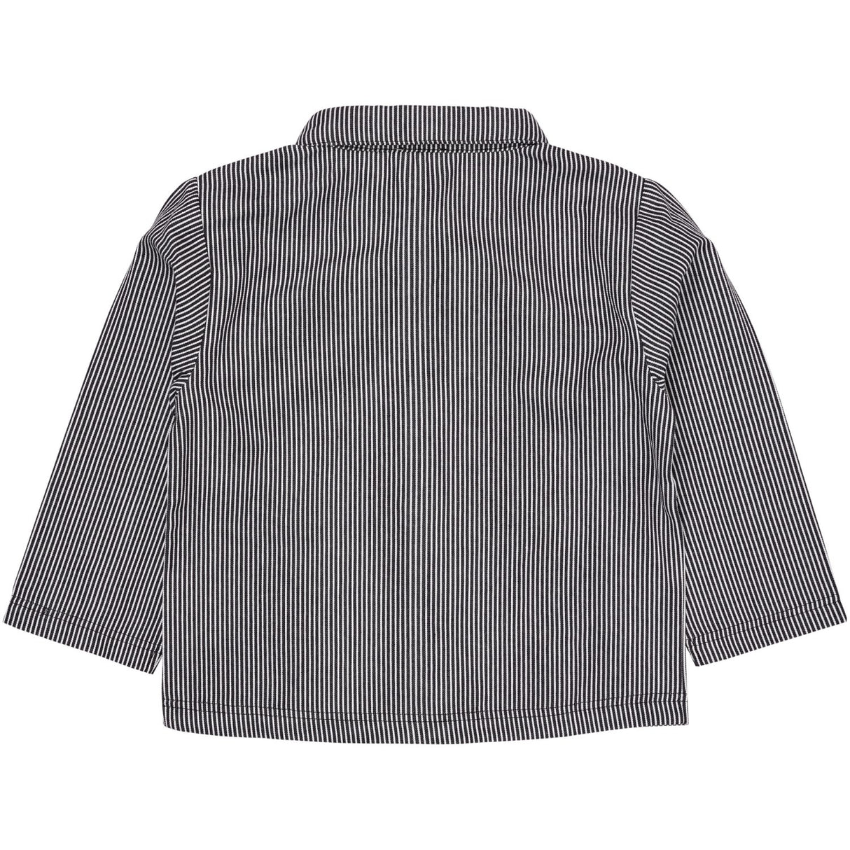 COPENHAGEN COLORS Navy Stripe Striped Twill Jacket W Pockets