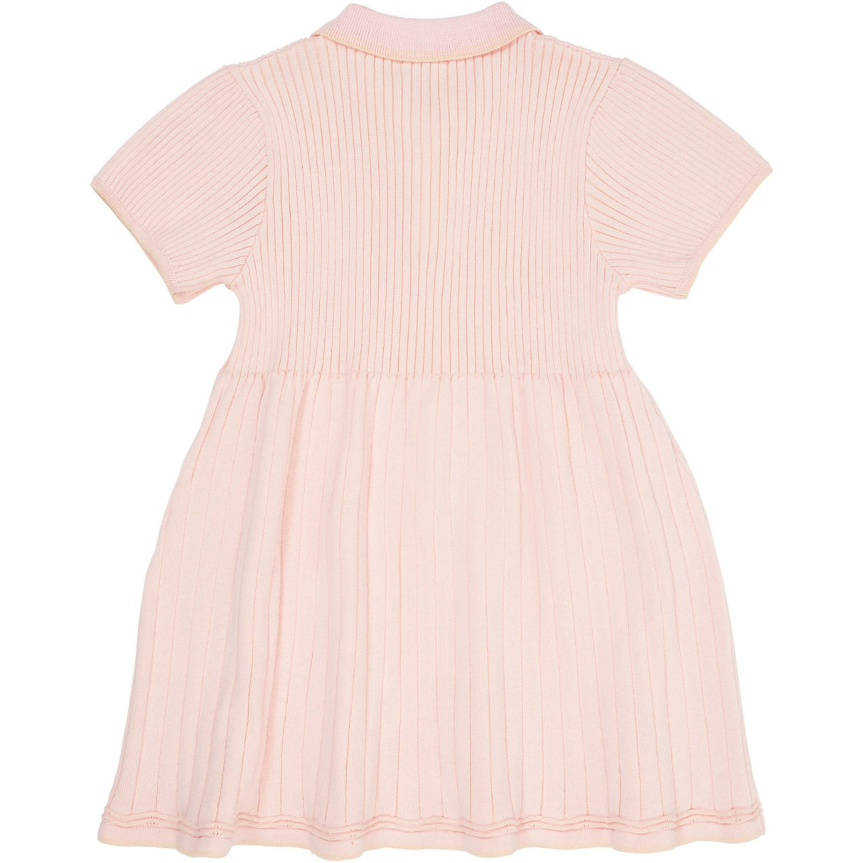 COPENHAGEN COLORS Ballerina/Cream Comb. Rib Polo Knitted Dress