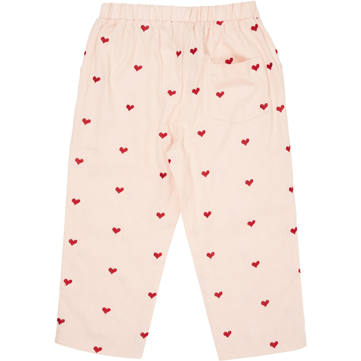 COPENHAGEN COLORS Dusty Rose W. Berry Hearts Twill Heart Pants