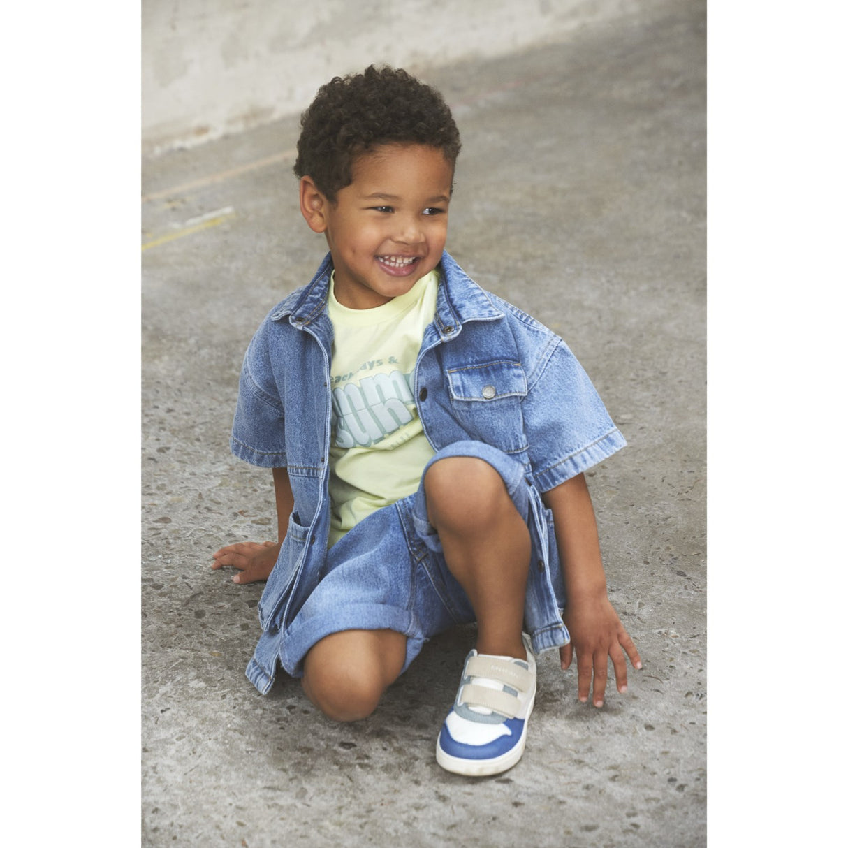 En Fant Light Denim Blue Shirt SS Denim