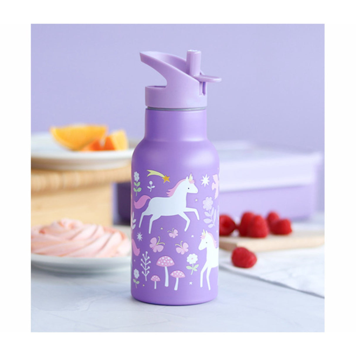 A Little Lovely Company Unicorn Dreams Stainless Steel Drink Bottle