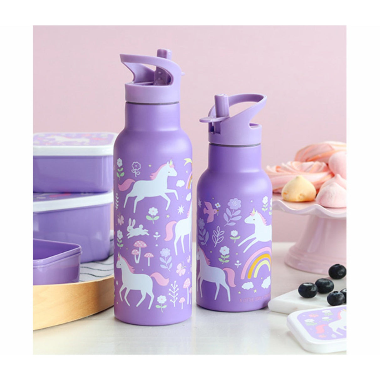 A Little Lovely Company Unicorn Dreams Stainless Steel Drink Bottle