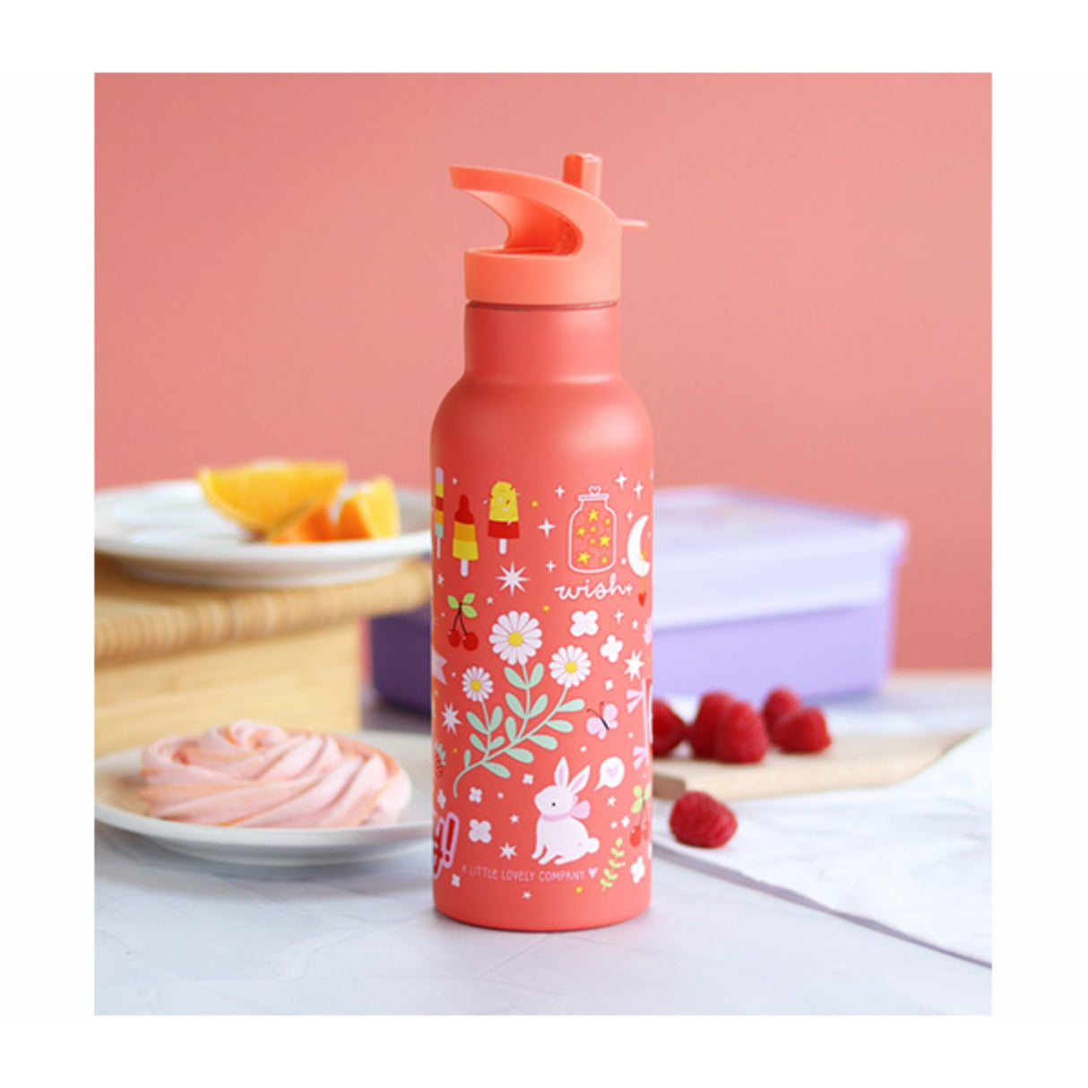A Little Lovely Company Fun Xl Stainless Steel Drink Bottle