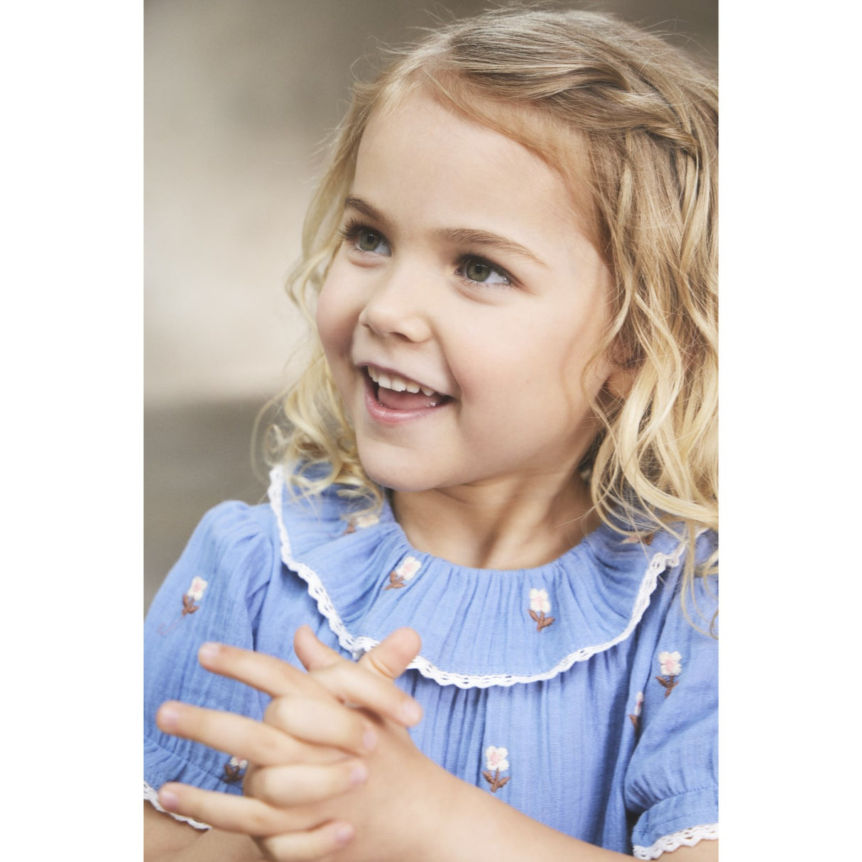 En Fant Infinity Dress Embroidery Muslin