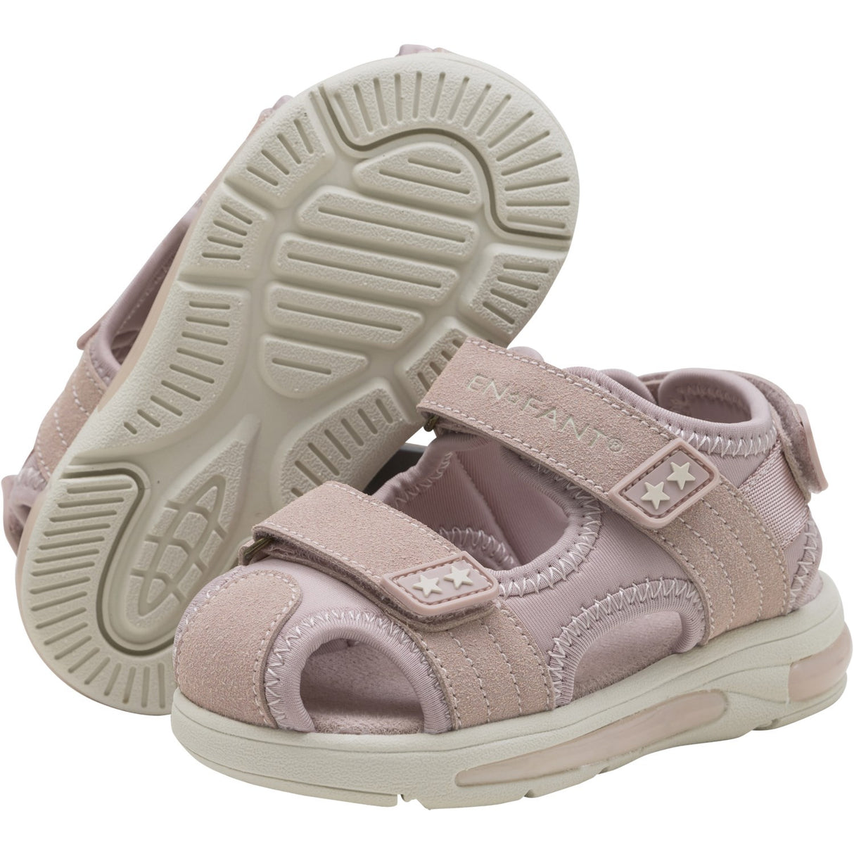 En Fant Sepia Rose Sandals Velcro