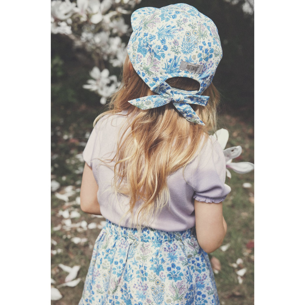 Huttelihut Soft Chambray Skirt In Liberty Fabric