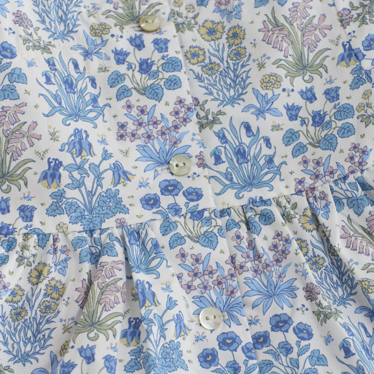 Huttelihut Soft Chambray Dress In Liberty Fabric