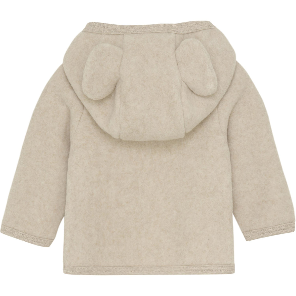 Huttelihut Camel Melange Jacket Ears Cotton Fleece