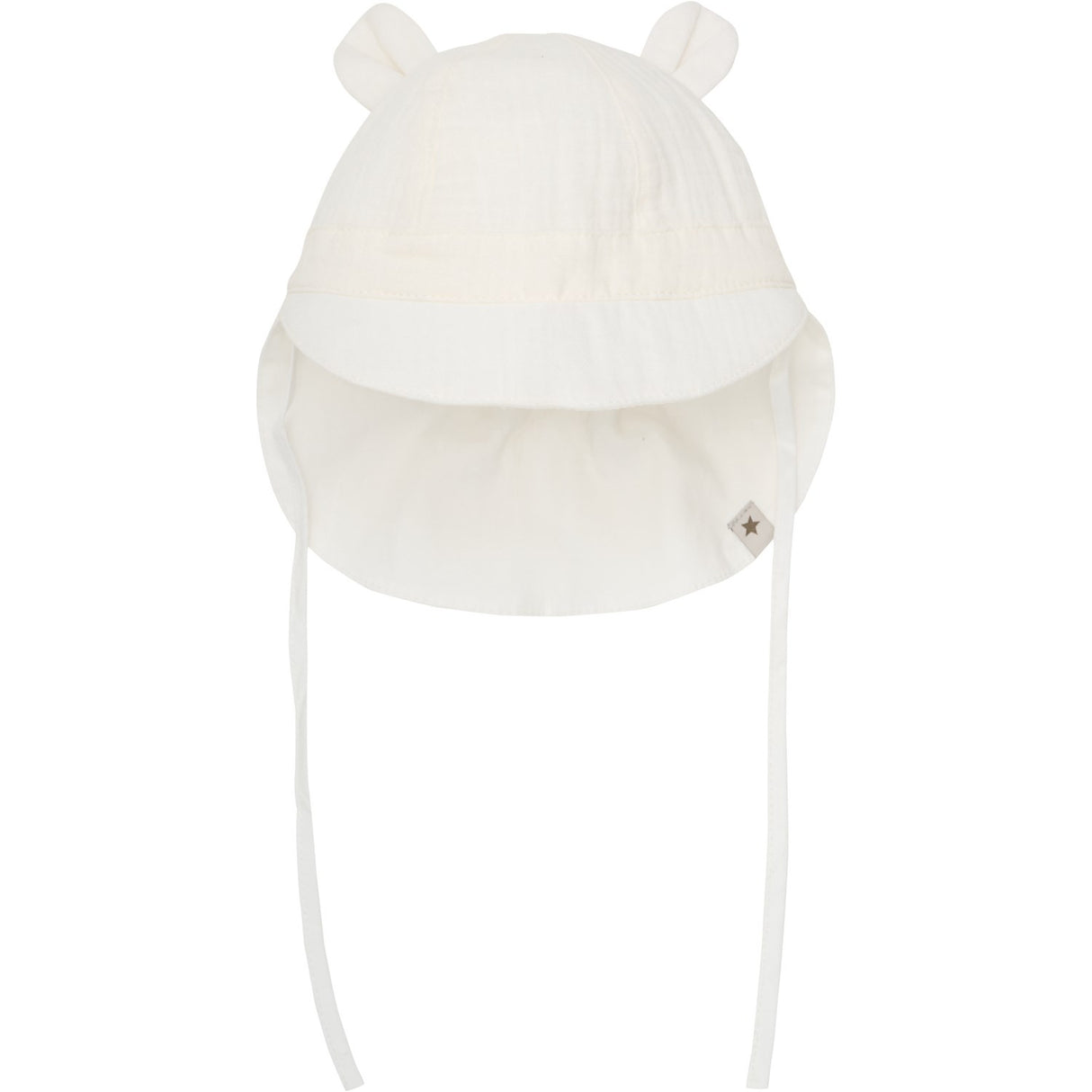 Huttelihut Antique White Summer Hat Ears Muslin