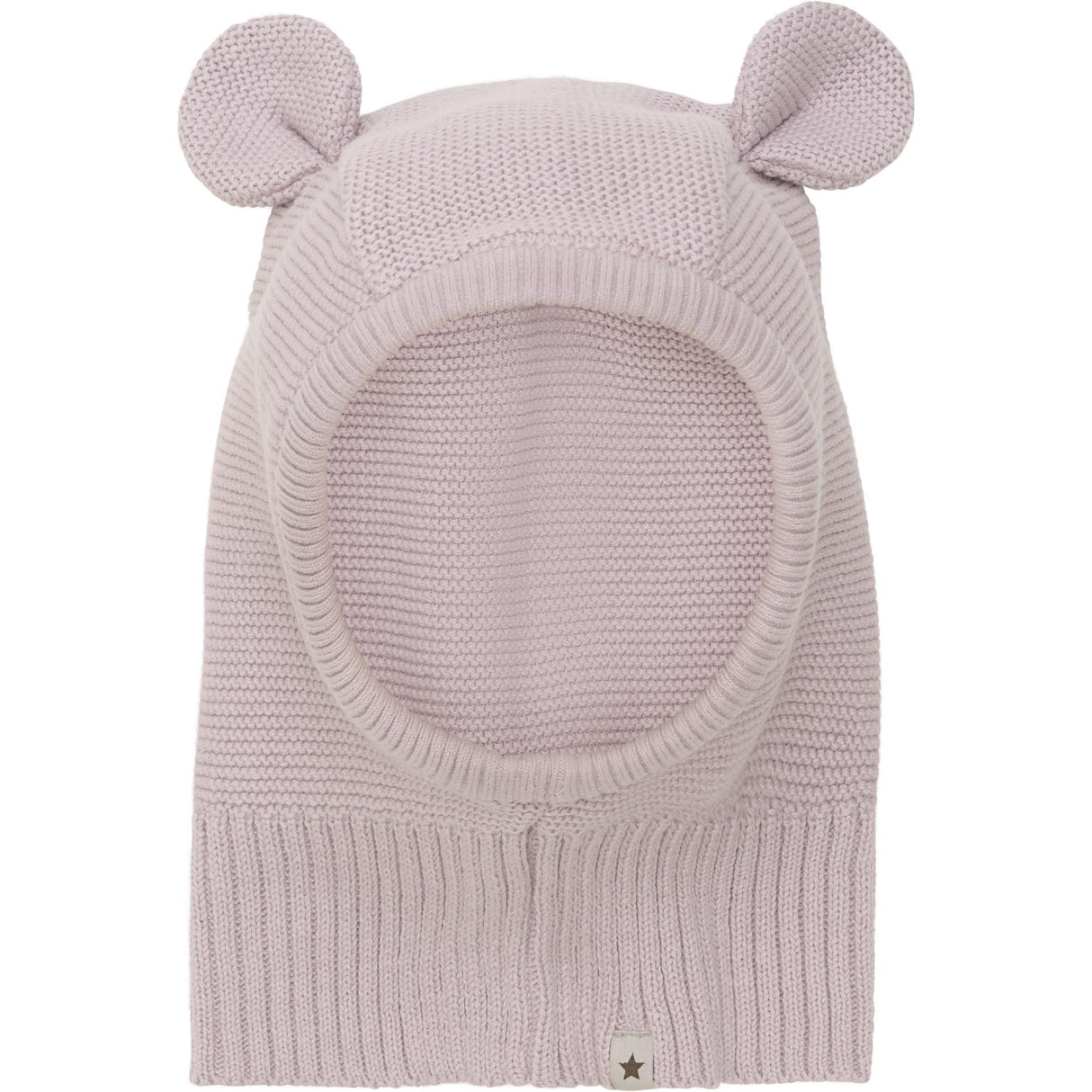 Huttelihut Cloud Gray Balaclava Knit w. Ears