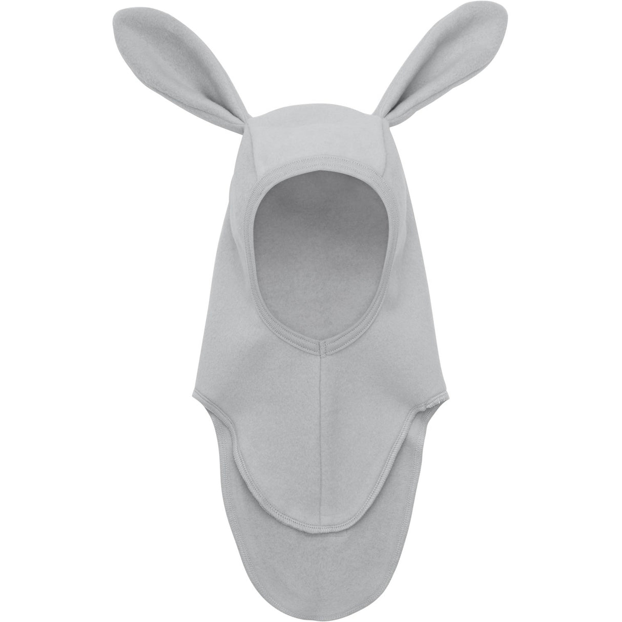 Huttelihut Light Grey Melange Balaclava Ears Cotton Fleece