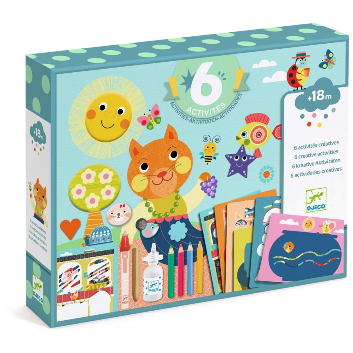 Djeco Kreativt aktivitetssæt, Kat And hendes venner