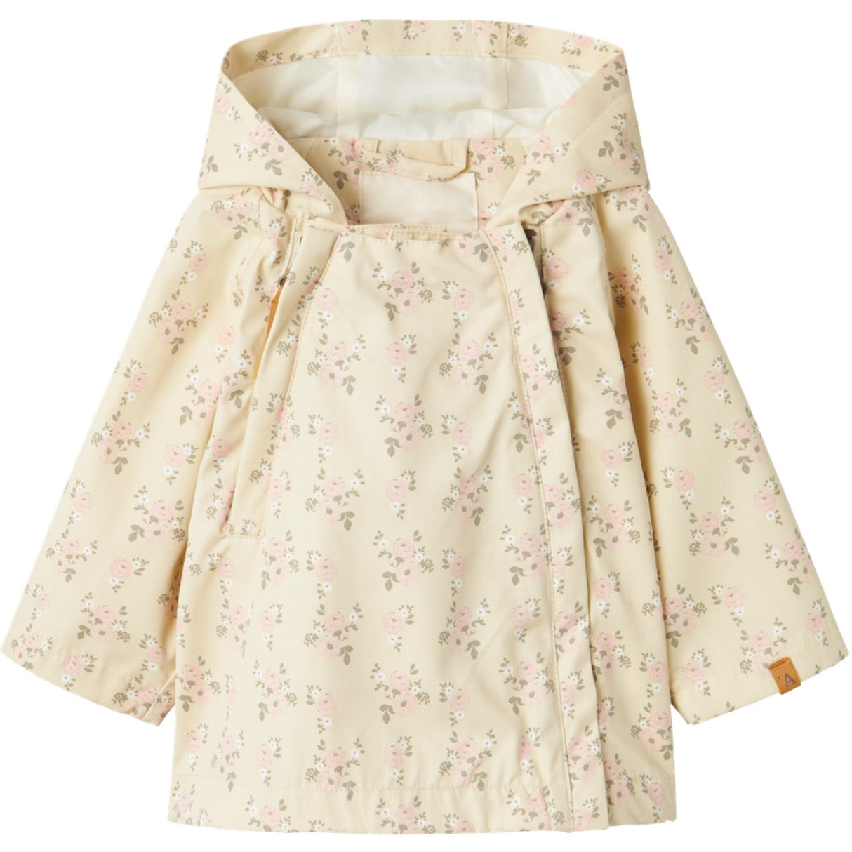 Lil'Atelier Bleached Sand Gerda Loose Jacket AOP Fo