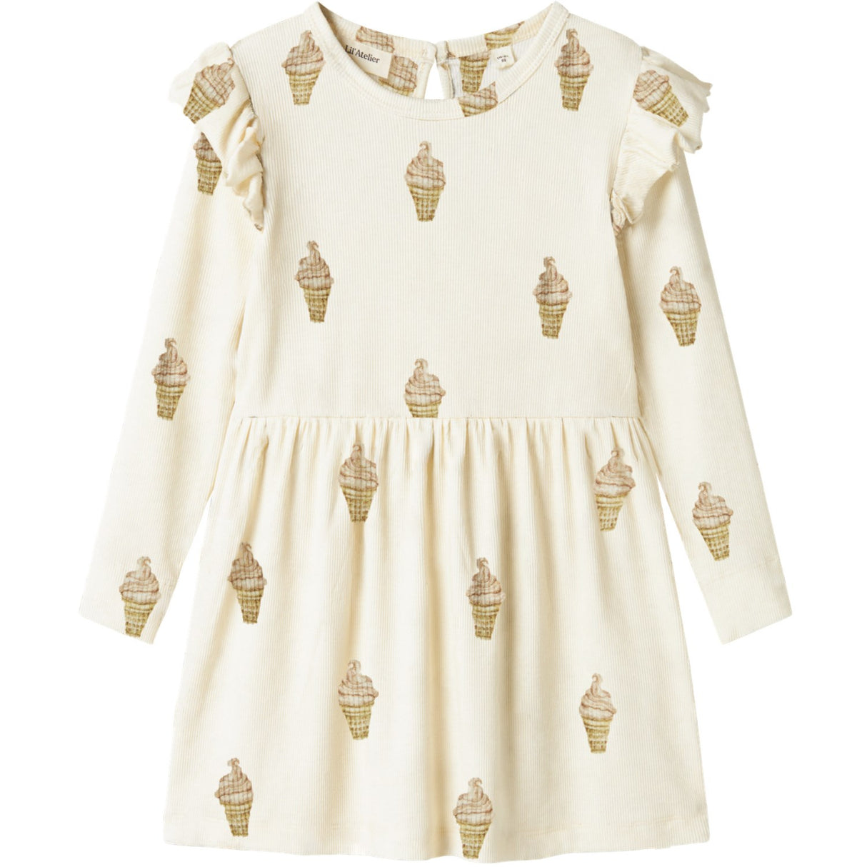 Lil'Atelier Turtledove Ice Cream Gavo Enk Dress