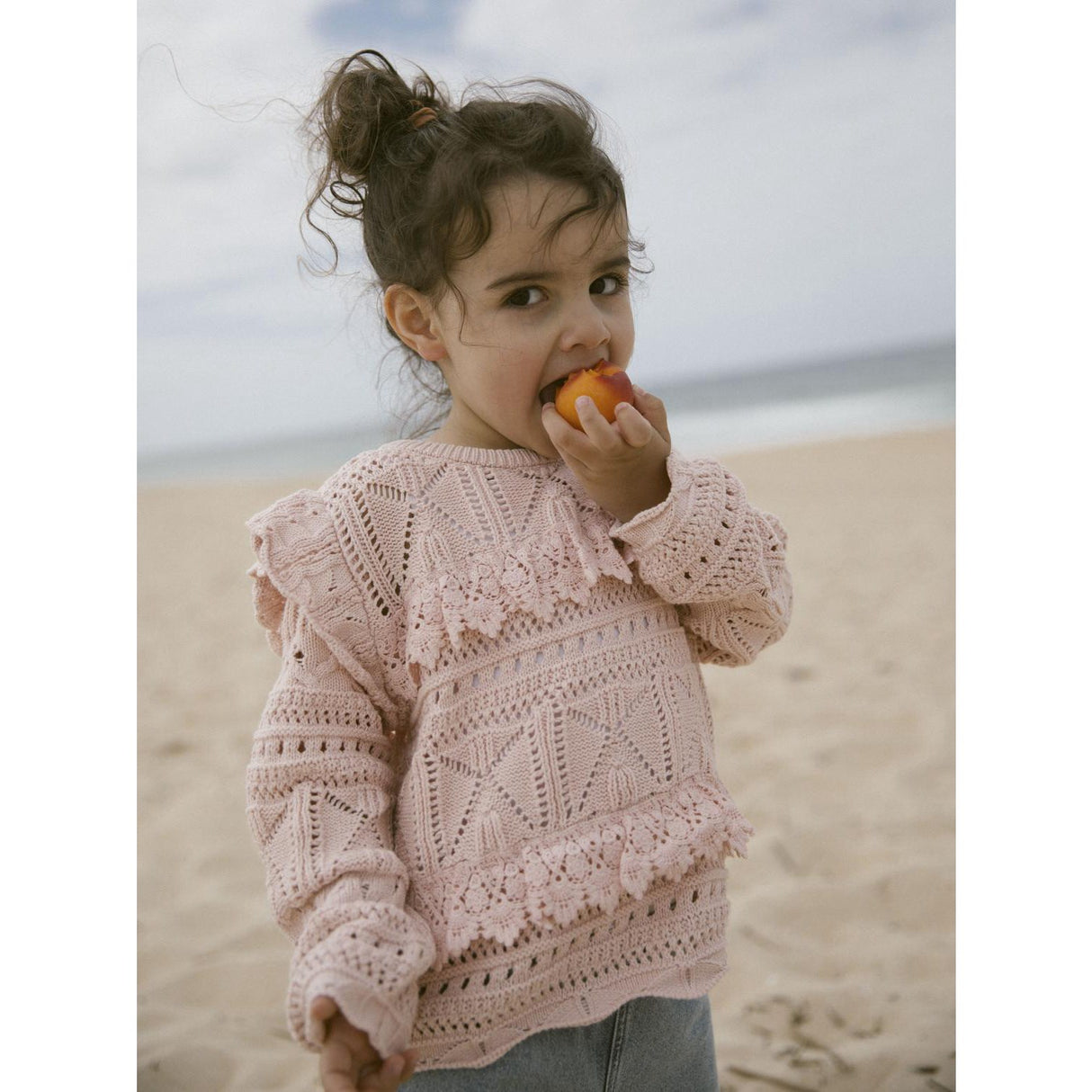 Lil'Atelier Peach Whip Damia Loose Knit