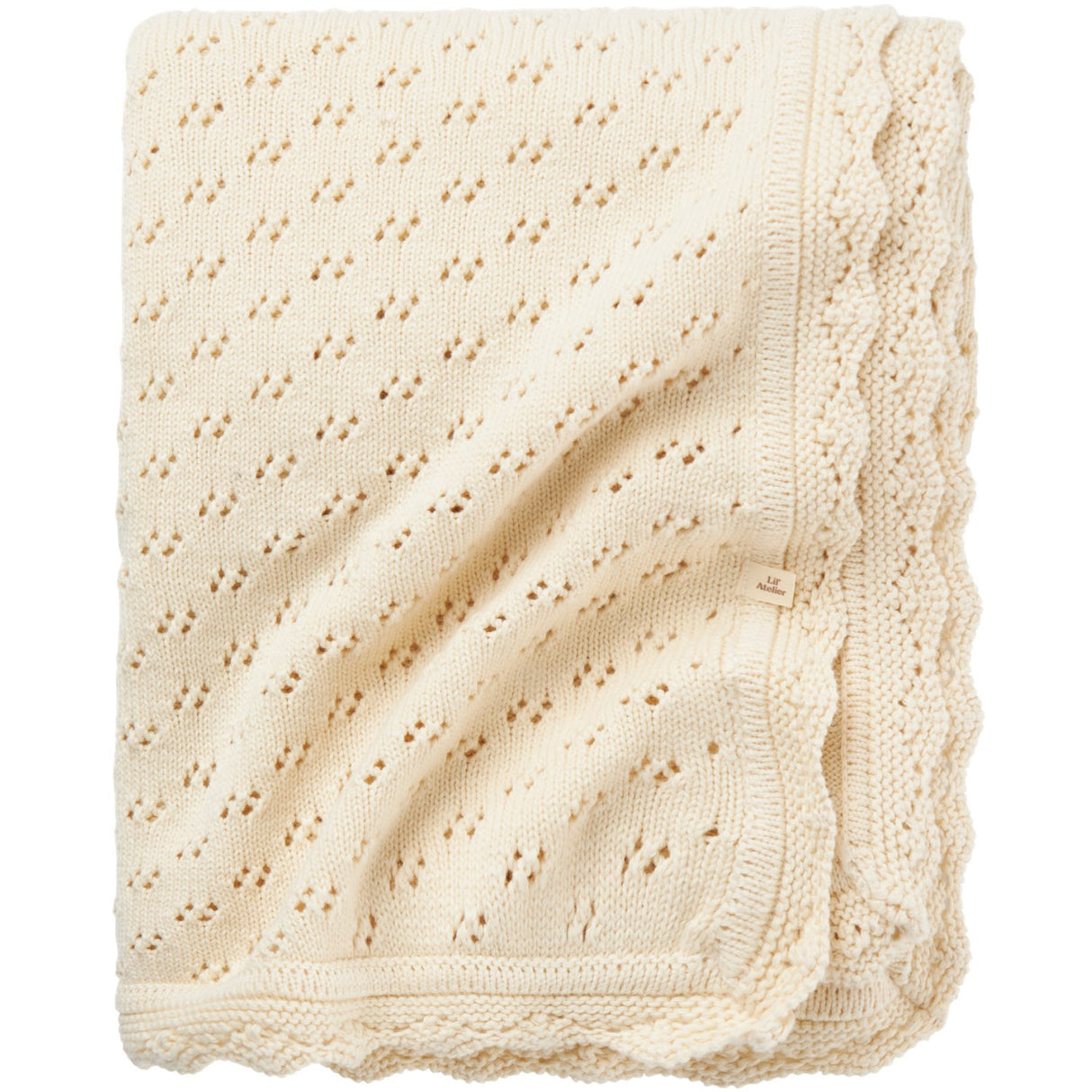 Lil'Atelier Turtledove Nilio Knit Blanket