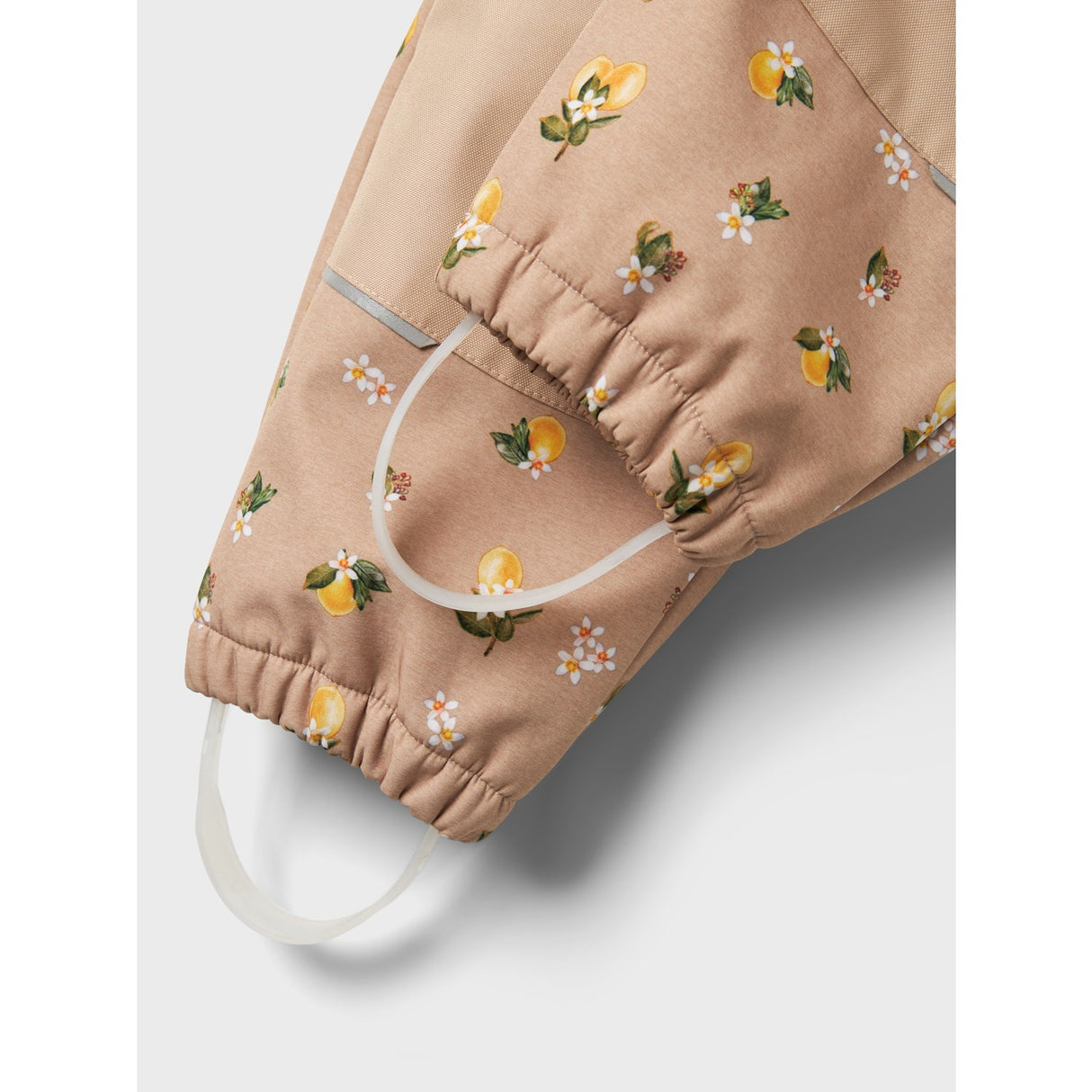 Name It Light Taupe Lemons Alfa08 Softshell Bib Pants AOP Fo