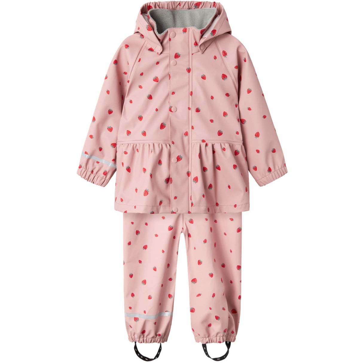 Name It Pale Mauve Strawberry Dry10 Rain Set AOP Fo