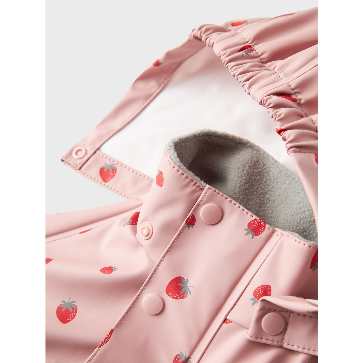 Name It Pale Mauve Strawberry Dry10 Rain Set AOP Fo