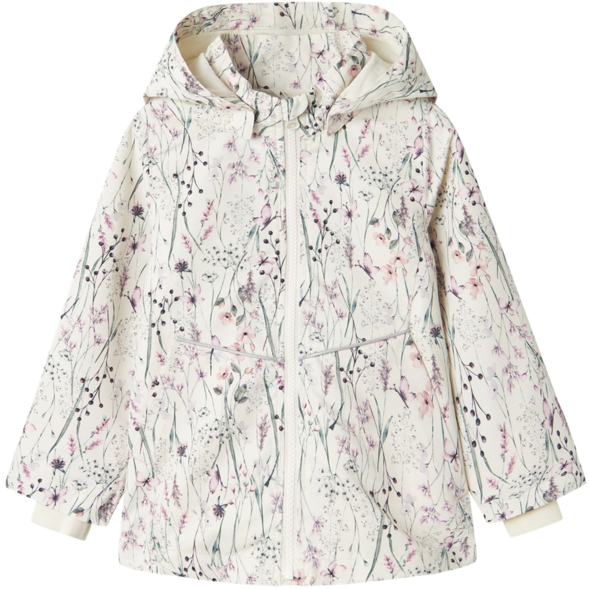 Name It Whisper White Long Flower Maxi Li Jacket AOP