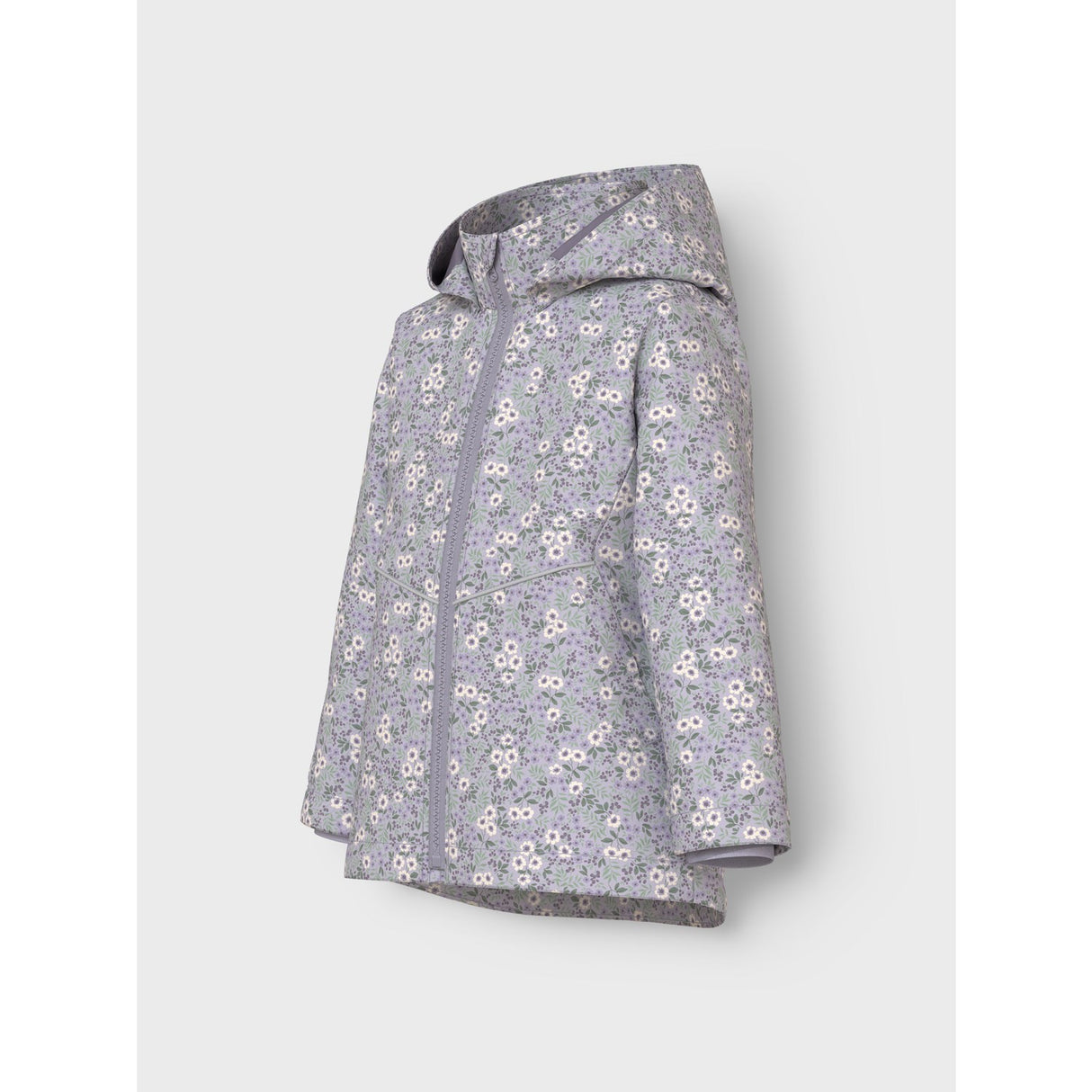 Name It Misty Lilac Small Flower Maxi Li Jacket AOP