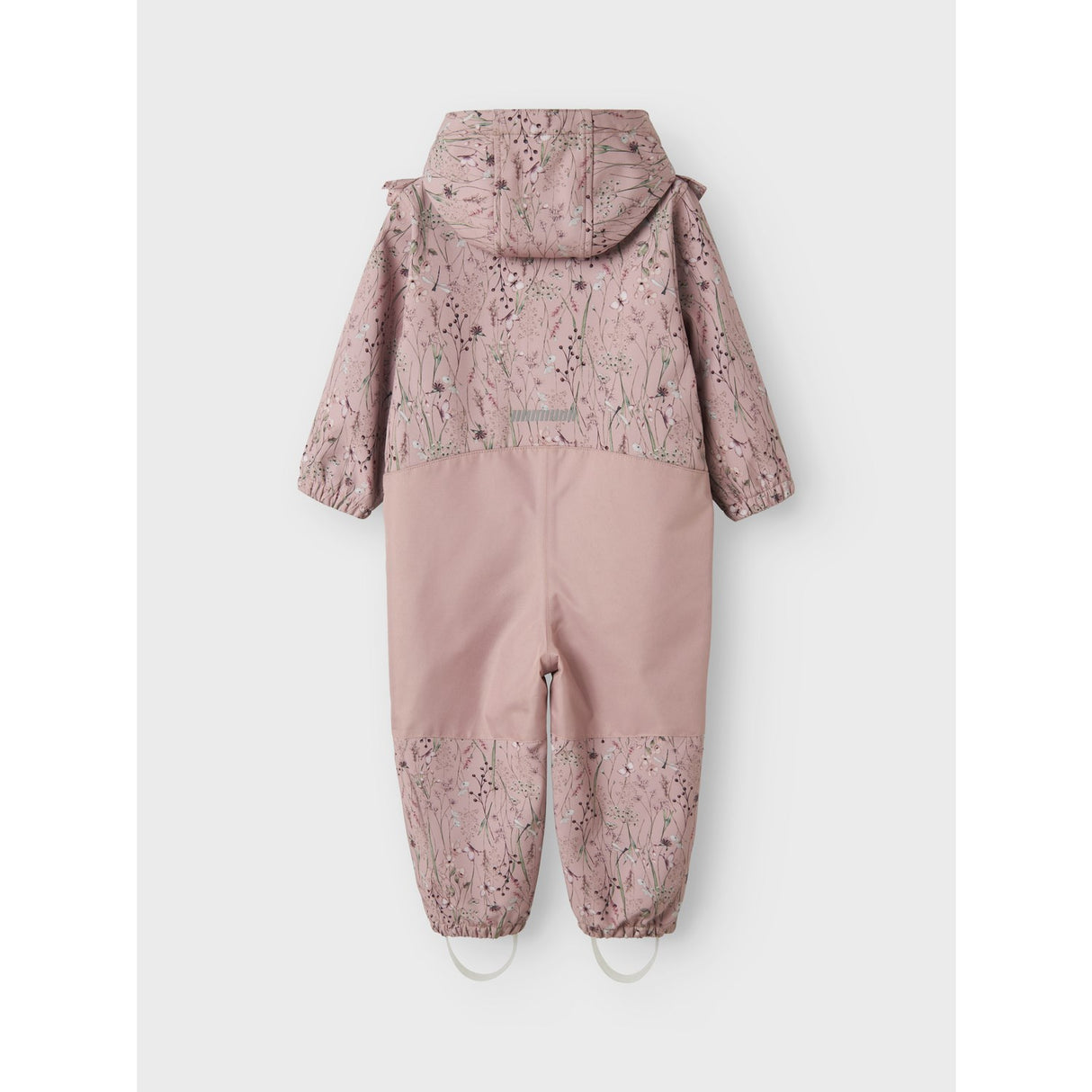 Name It Pale Mauve Flower Meadow Alfa08 Softshell Suit Frill Fo