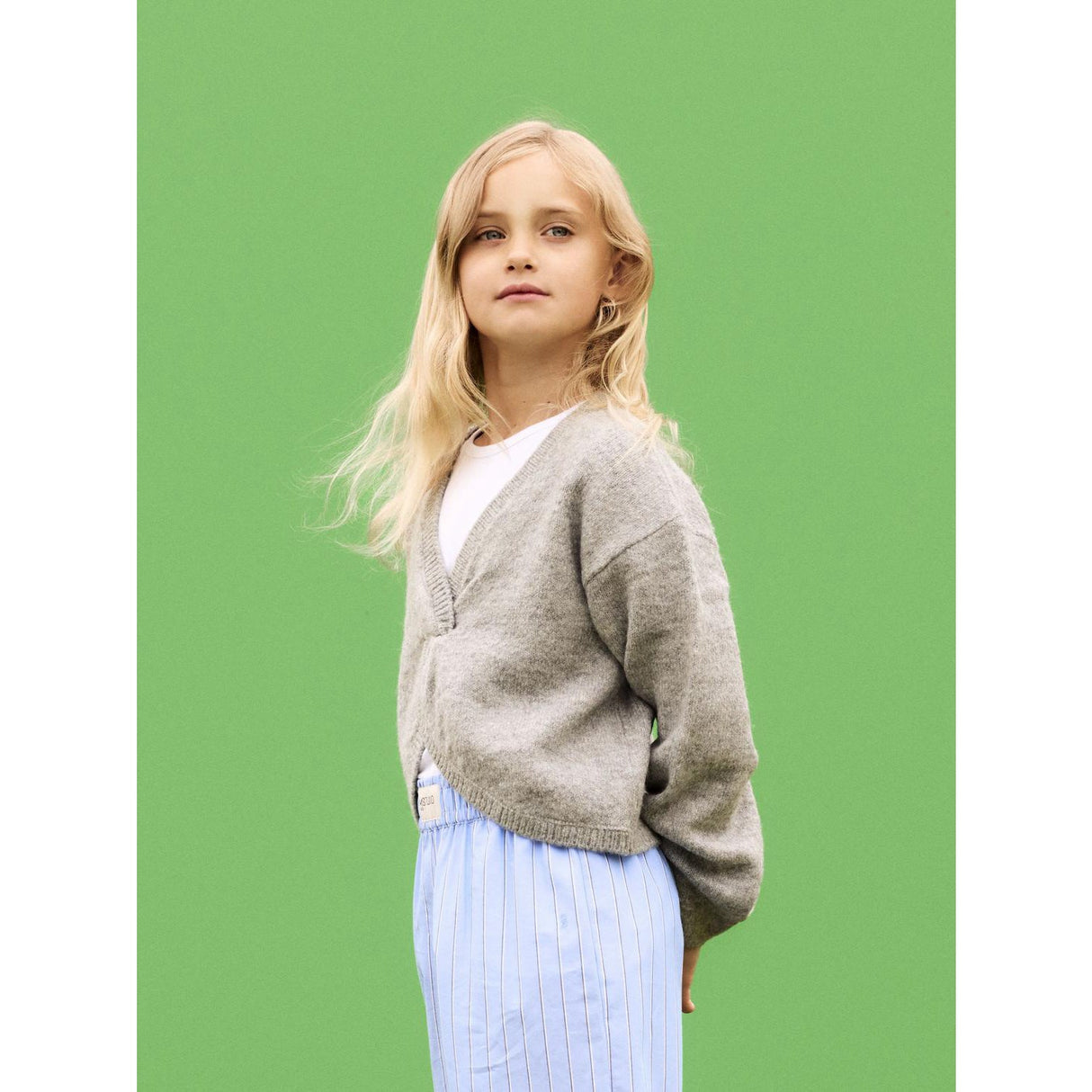 Name It Grey Melange Diheart Knit