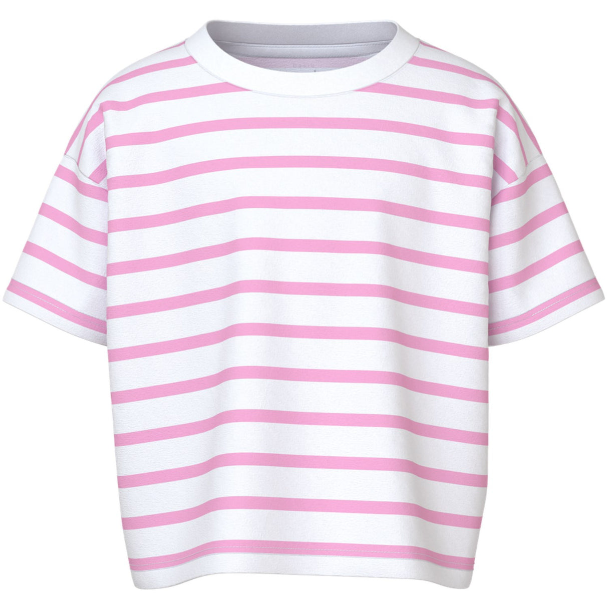 Name It Bright White Pink Frosting Vitanni Short Relaxed T-Shirt