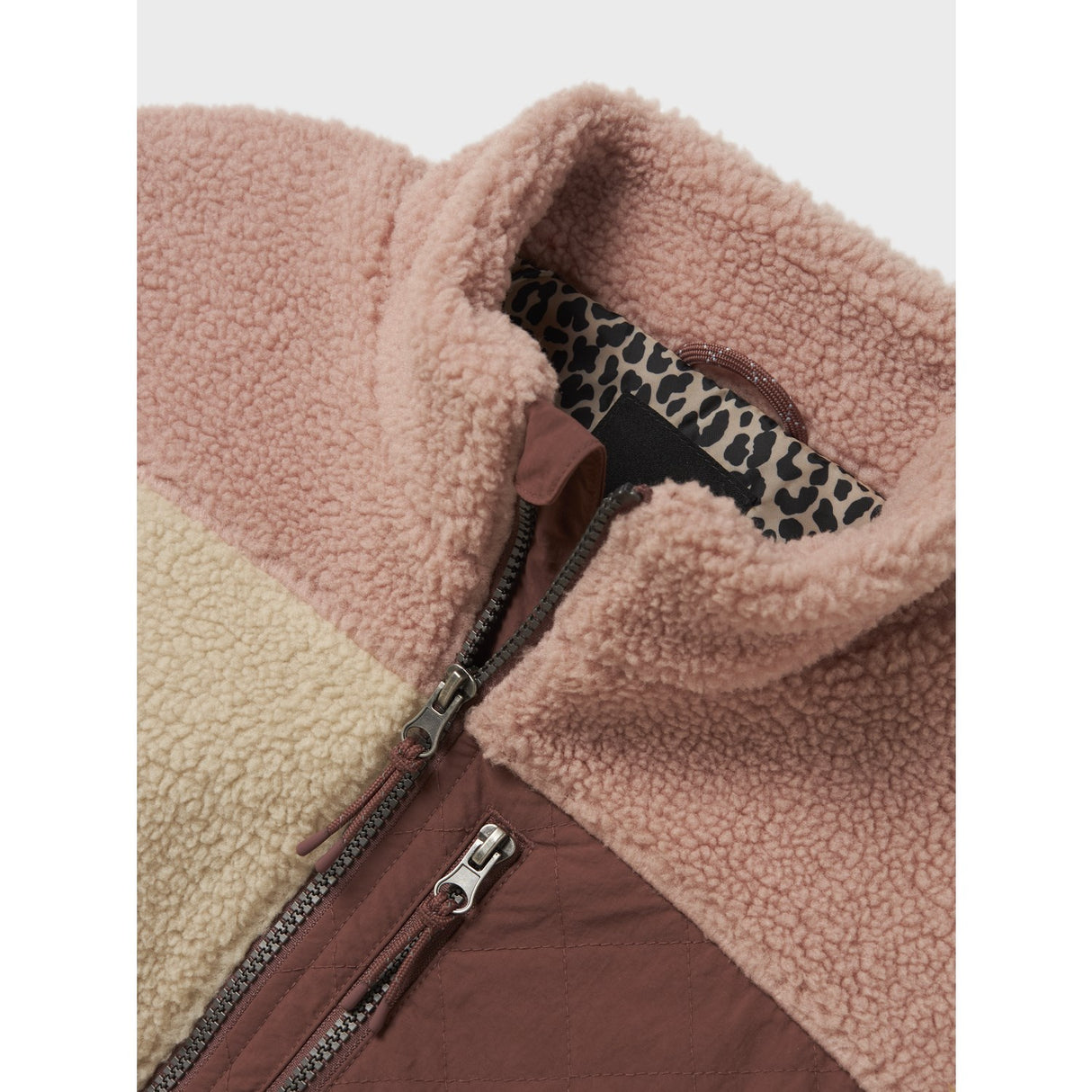 Name It Fog Monica Teddy Jacket Block