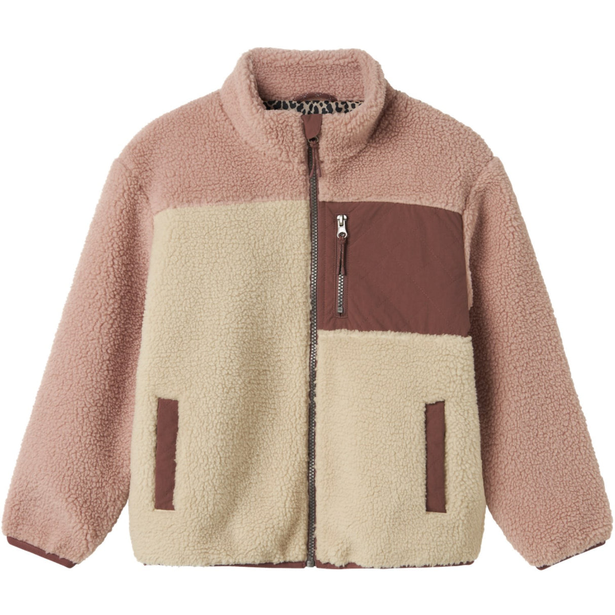 Name It Fog Monica Teddy Jacket Block