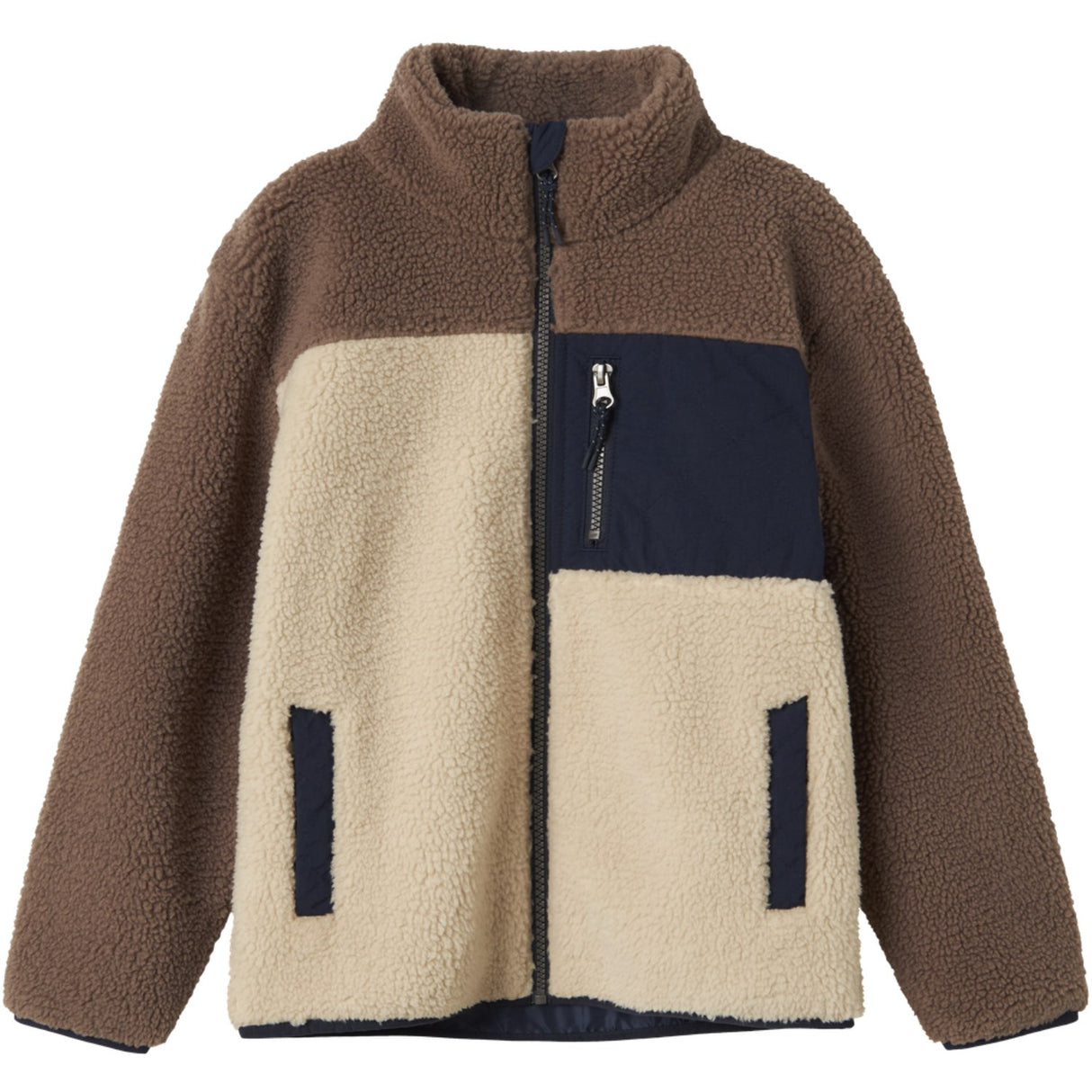 Name It Fog Monico Teddy Jacket Block