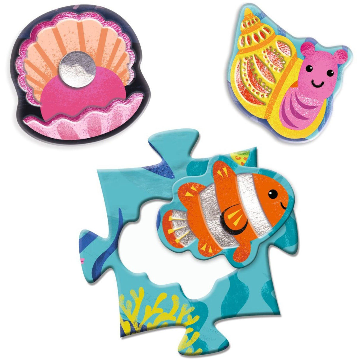 Djeco Feeler Puzzle, Sea - 24+8 Pieces