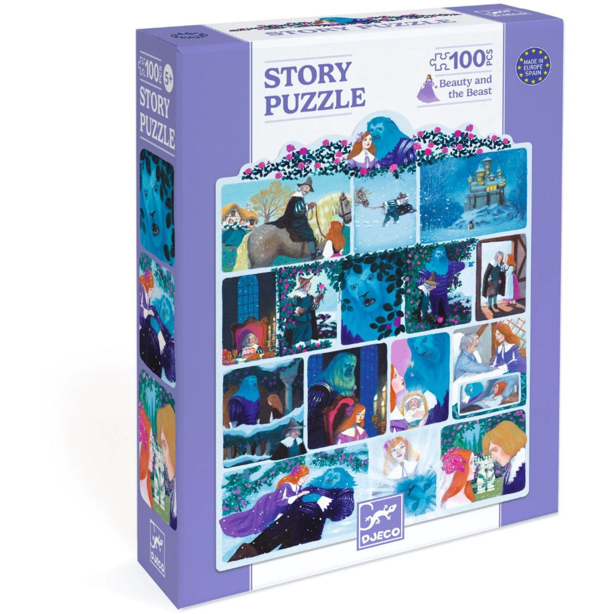 Djeco Story Puzzle, Beauty and the Beast - 100 Pieces