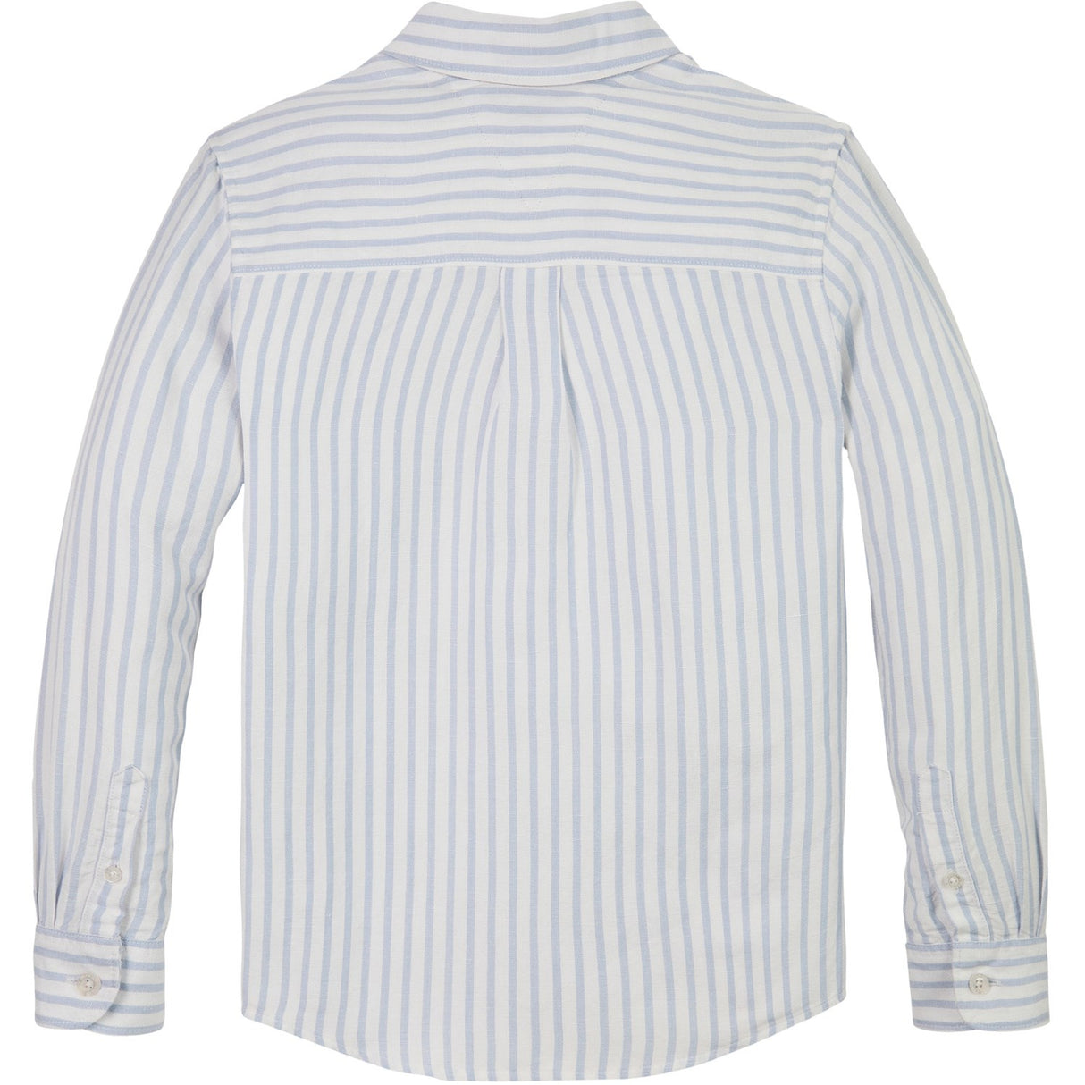 Tommy Hilfiger Breezy Blue Stripe Linen Blend Striped Shirt LS