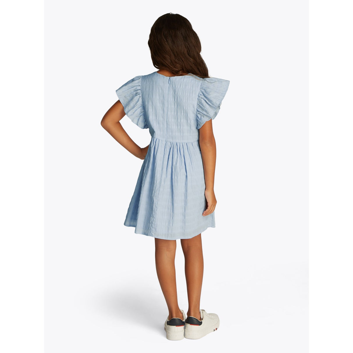 Tommy Hilfiger Breezy Blue Textured Cotton Dress SS